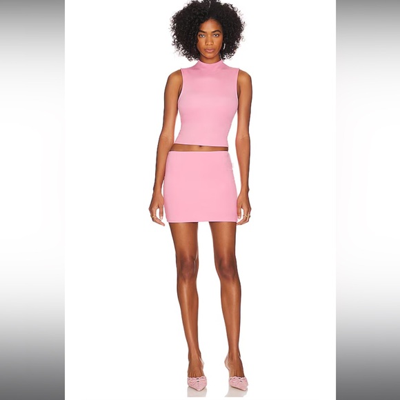 Revolve Pink Mini Skirt - Picture 1 of 7
